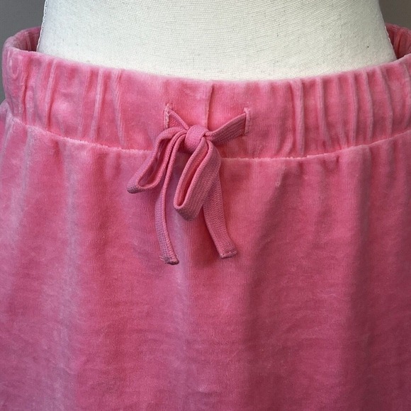Juicy by Juicy Couture Hot Pink Velour Cropped Zip Up Hoodie and Skirt M L - Picture 11 of 16